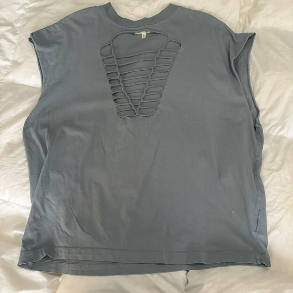 Truly Madly Deeply Front Cut Oversized Tee, Size XS, Urban Outfitters - Picture 4 of 8